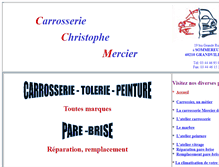 Tablet Screenshot of carrosserie-mercier.fr